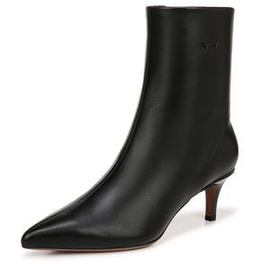 Franco Sarto Womens Anna Western Classic Ankle Boot Black Leather 7 M